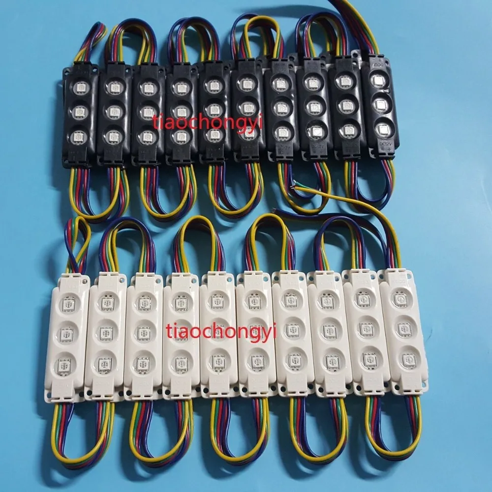 100pcs waterproof RGB 5050 storefront window led module light sign strip string