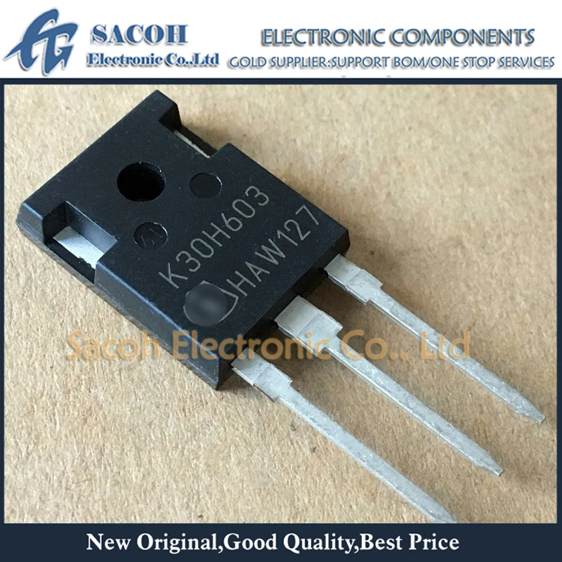 New Original 5Pcs/Lot IKW30N60H3 K30H603 OR IGW30N60H3 G30H603 30N60 TO-247 30A 600V Power IGBT Transistor