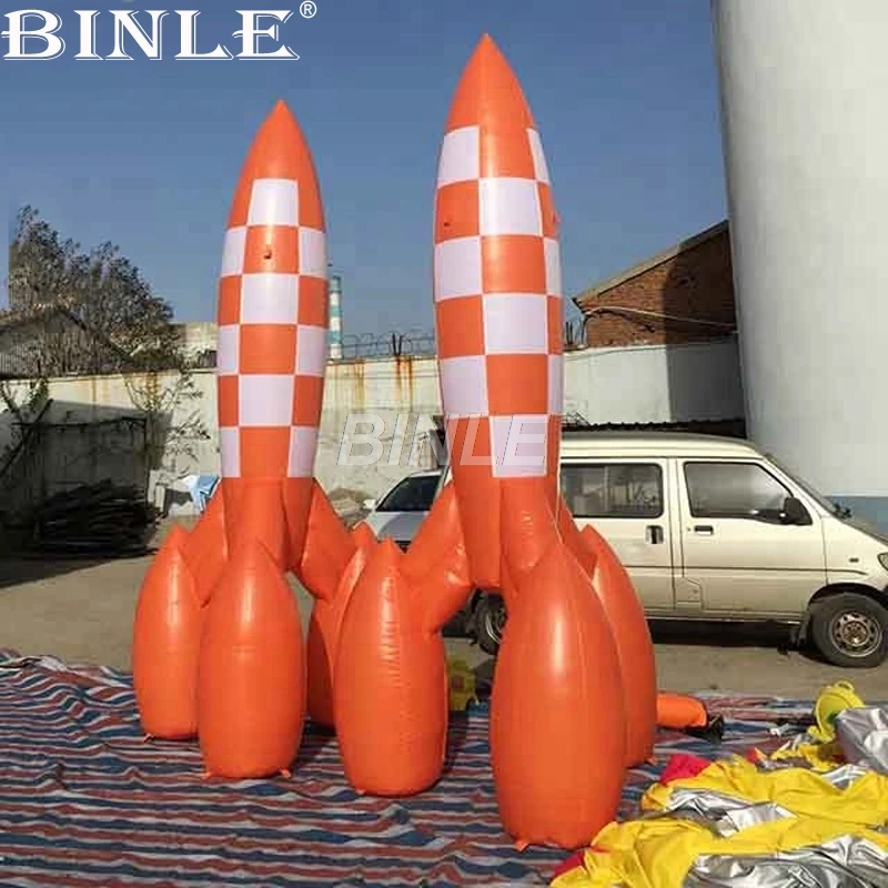 

Custom made advertising super giant inflatable rocket space missile replica model for event