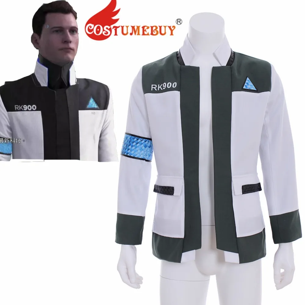 CostumeBuy Game Game Detroit: Become Human Cosplay Jacket Top Adult Mens RK900 Cosplay Costume Jacket L320