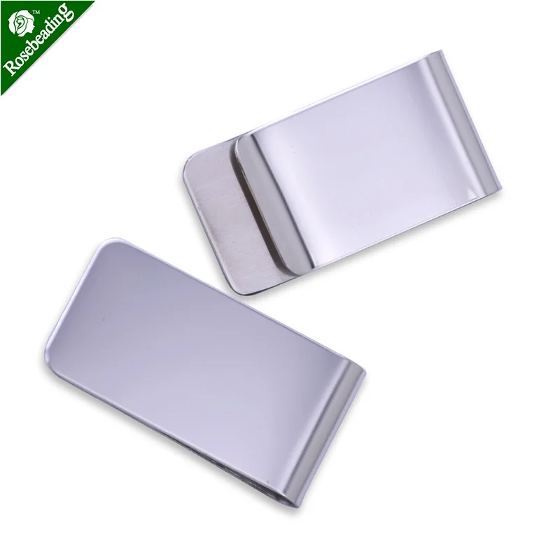 5pcs 26*50mm Stainless Steel money clip,credit card holder,jewelry making,jewelry finding-10076903