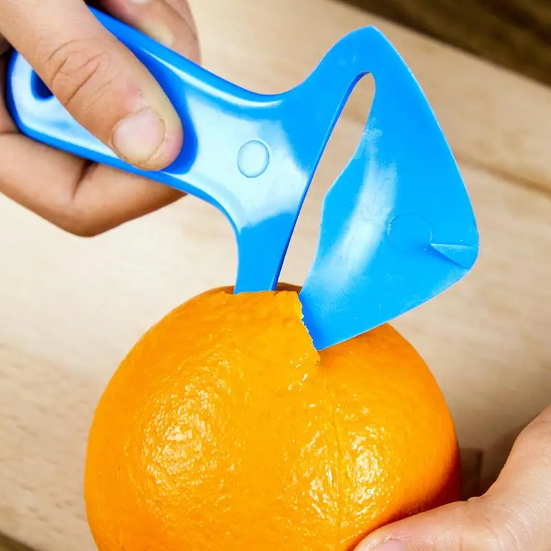Multi-functional Plastic Orange Peel Candy Color Orange Lemon Peeler Kitchen Small Tool Portable Fruit Stripper Orange Device