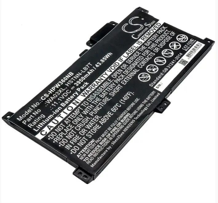 Cameron Sino 3950mAh battery for  HP Pavilion x360 - 15-br041nr   14-ba016na   15 br010nr   916812-855 HSTNN-LB7T TPN-W126