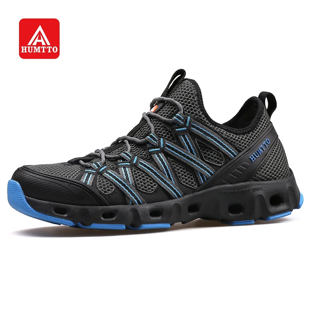 HUMTTO Aqua Schuhe für herren Atmungsaktiv Schnell trocknend Outdoor-Klettern Trekking Sport Mens Wasser Schuhe Entwässerung Wandern Turnschuhe