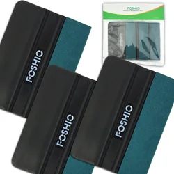 FOSHIO 3/6pcs No Scratch Pelle Scamosciata Panno Raschietto Vinile Auto Wrap Feltro Seccatoio Pellicola di Carbonio Adesivo Installare Finestra Colorazione strumenti