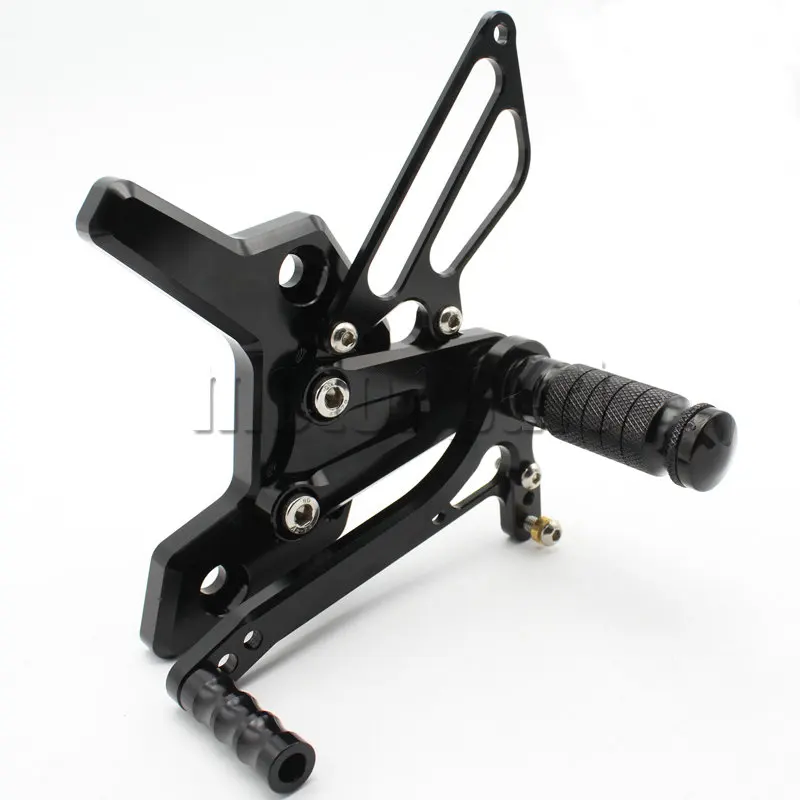 Motorcycle Adjustable Rearsets Aluminum Foot Pedal Footrests Rear Set For 2004-2006 Kawasaki Z750 Z 750 04 05 06