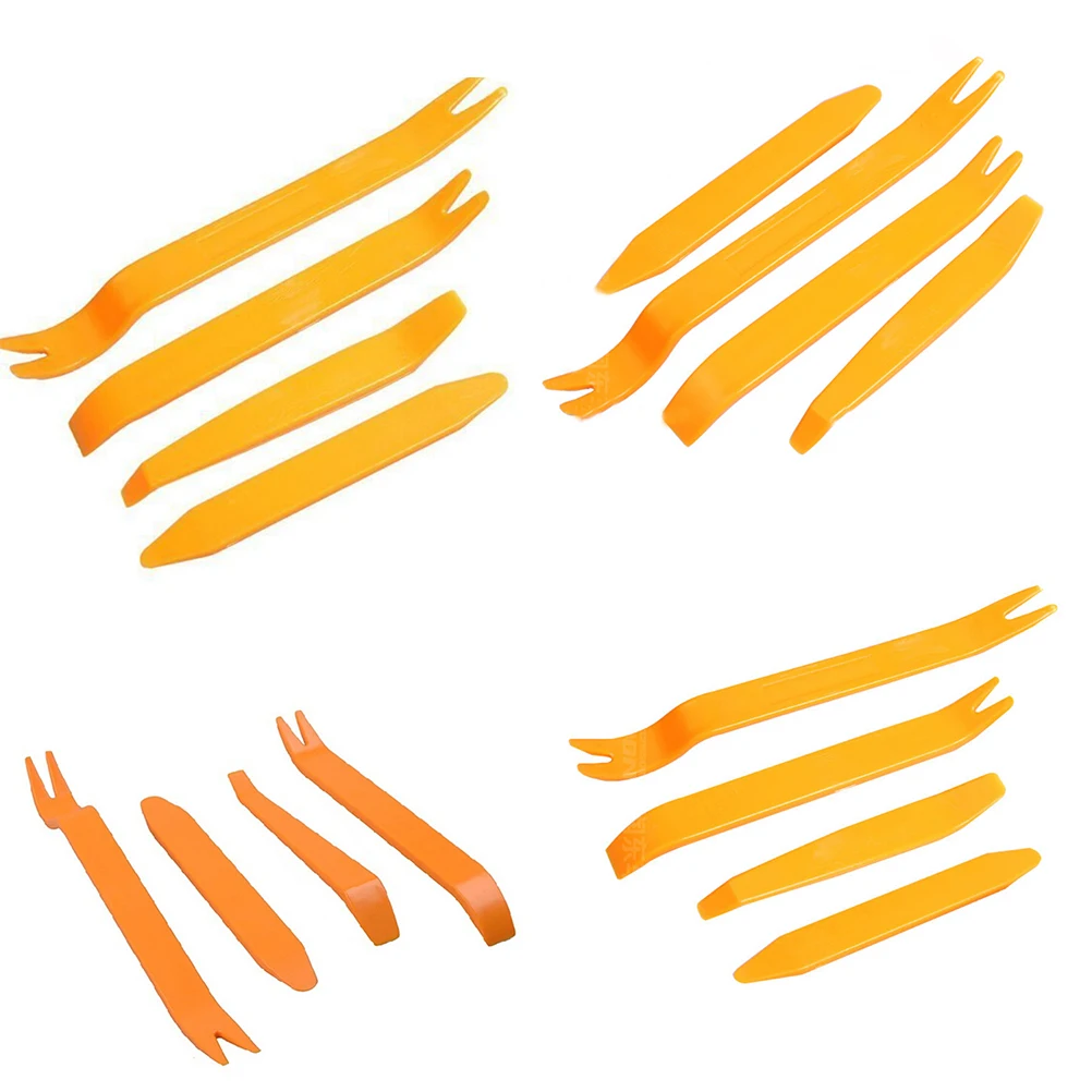 4pcs/set Plastic Auto Dismantle Tools Kit Car Radio Door Clip Panel Trim Dash Audio Removal Installer Pry Kit Refit Set