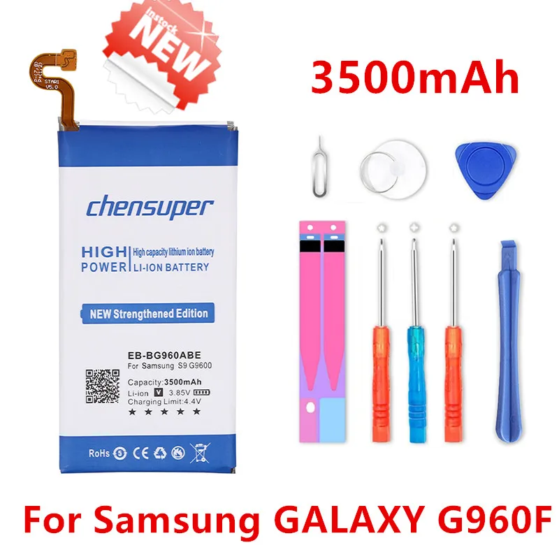 

2pcs/new EB-BG960ABE 3500mAh Battery for Samsung GALAXY S9 G9600 G960F SM-G960 within tracking number