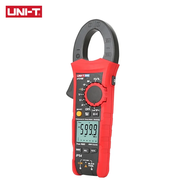 UNI-T UT219E Professional Clamp Meter Dustproof, Waterproof True RMS Digital Ammeter LoZ Voltage Measurement 5Times Sampling