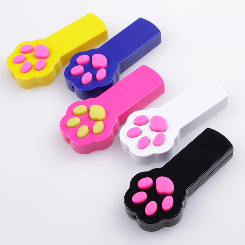 Paw Style Cat Catch the Interactive LED Light Pointer Exercise Chaser Toy Pet Scratching Training Tool