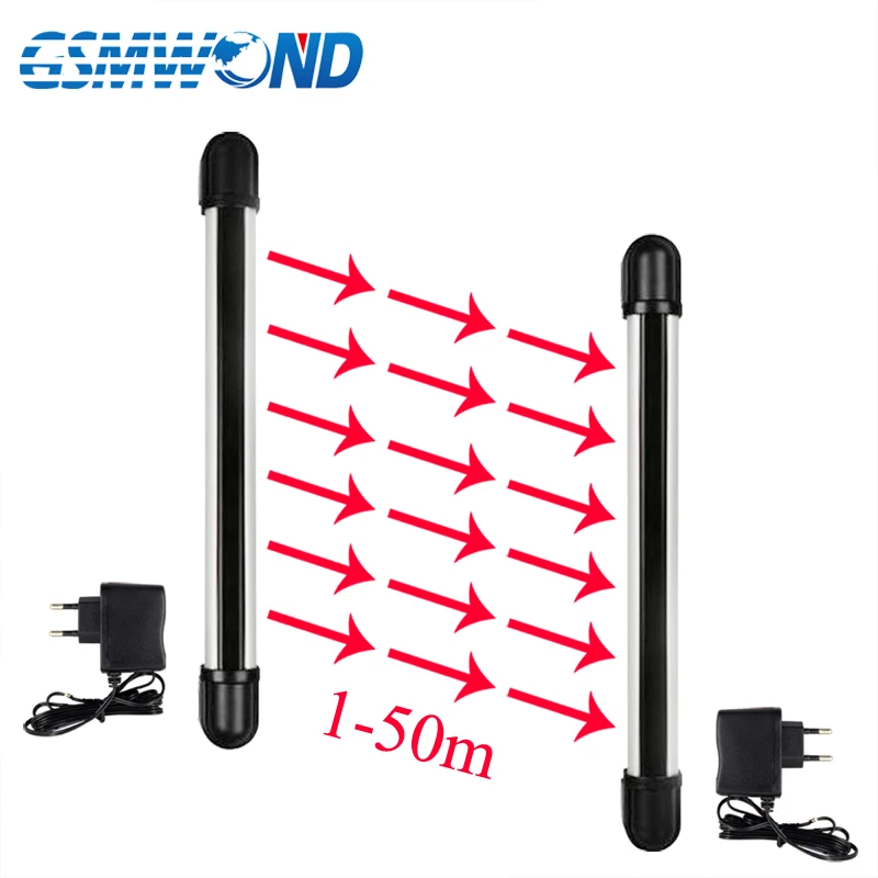 Detector de feixe infravermelho impermeável exterior sem fio de 433mhz, detector sem fio/com fio. Para casa assaltante gsm sistema de alarme