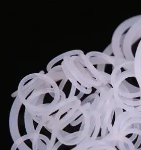

30pcs 2mm wire diameter white silicone O-ring outer waterproof insulation rubber band 32mm-40mm outer diameter