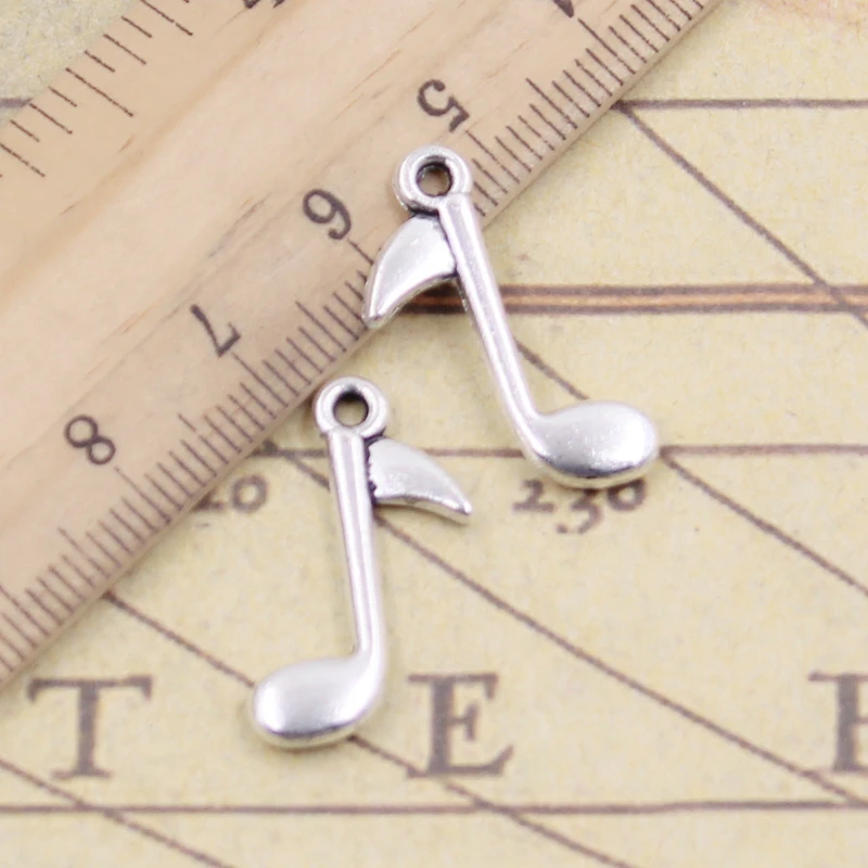20 sztuk Charms Musical uwaga 23x13mm tybetański brąz srebrny kolor wisiorki antyczny tworzenia biżuterii DIY Handmade Craft