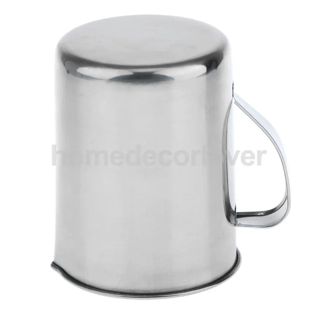 Stainless Steel Measuring Cup Frothing Pitcher with Marking with Handle for Milk Froth Latte Art 17.6/35oz, 0.5/1 Liter