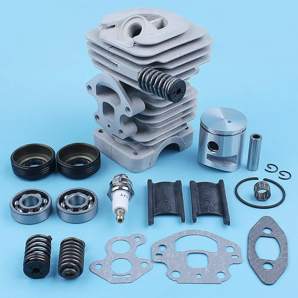 Imagem -04 - Pistão do Cilindro 39 mm Rolamento do Virabrequim Kit de Vedação de Óleo para Motosserra Mcmarlin Cs340 Cs380 cs 340 380 s 38cc
