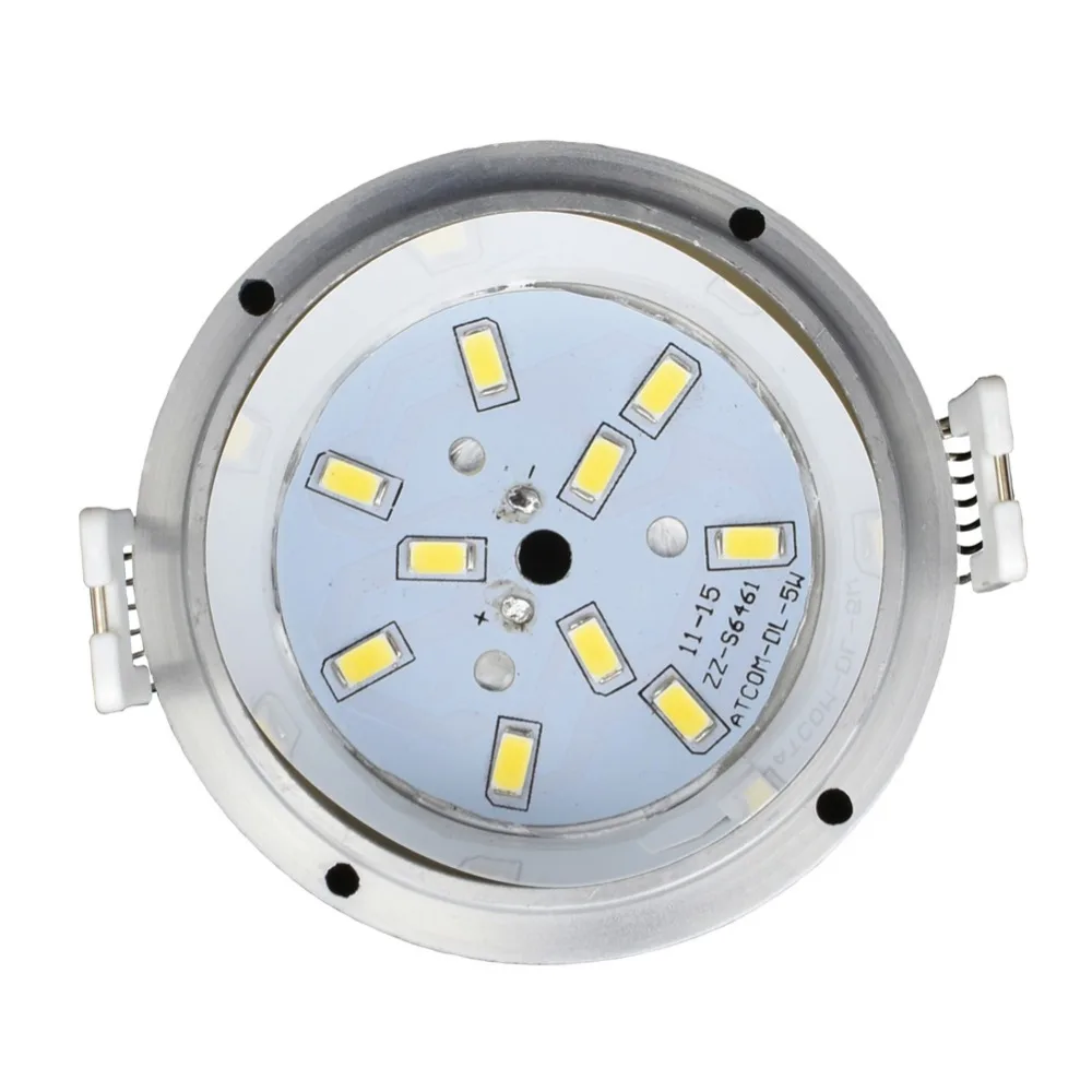 Spot lumineux de plafond 5w 7w, 90mm 3.5 pouces, trou ouvert 80mm 3 pouces AC 85-265V IP65 pour salle de bain extérieure, Sauna