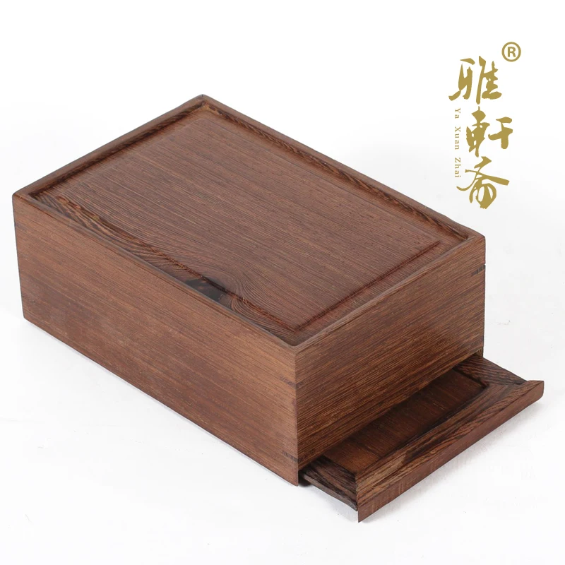 Chicken wing wooden jewelry box storage box mahogany wood decoration crafts box set three