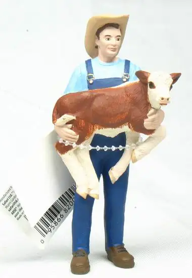 Modelo de figura de pvc con juguete de hombre de vaca fuera de imprimir