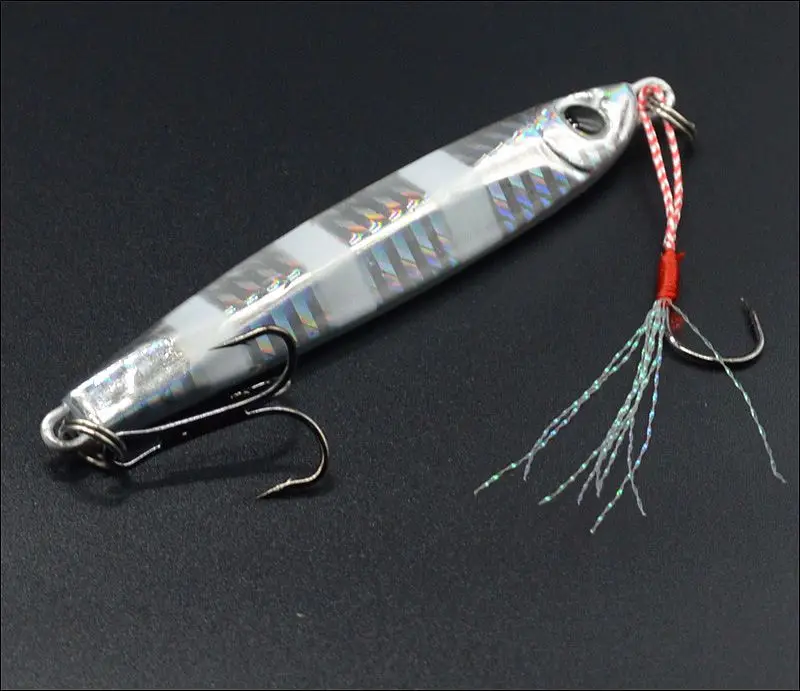 Señuelo metálico con pluma para pesca en barco – Agua salada - imagen 4