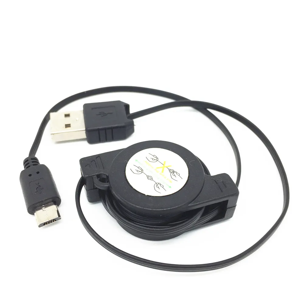 Retractable Micro USB Data Sync Charger Cable for Nokia 1006 2605 3120 3555 3600 3711 N82 5800 6205 6210 6212 6220 6500 6300I