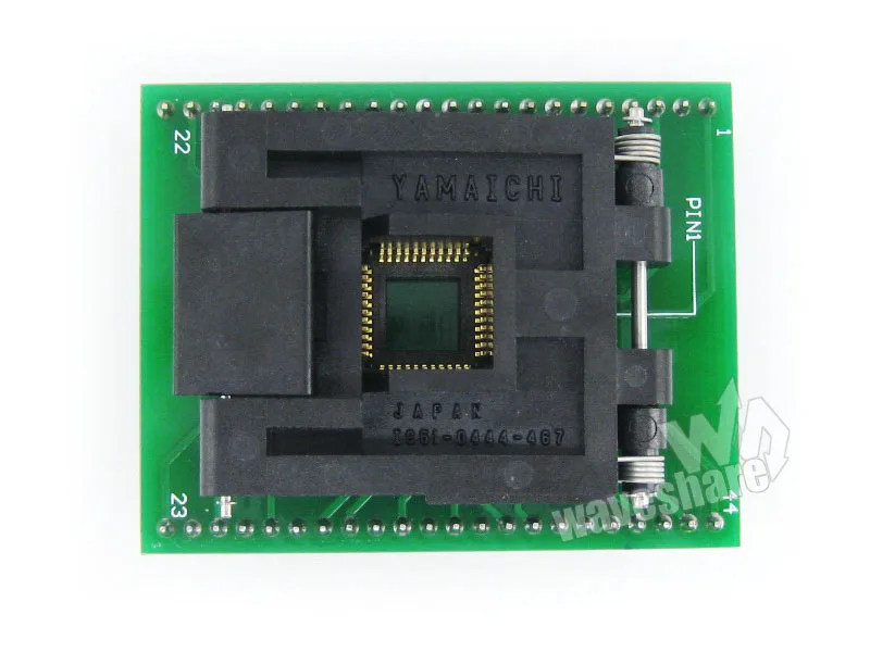 QFP44 TO DIP44 (A) Programmer Adapter Yamaichi IC Programmer Adapter for QFP44/TQFP44/FQFP44/PQFP44 package IC51-0444-467 0.8mm