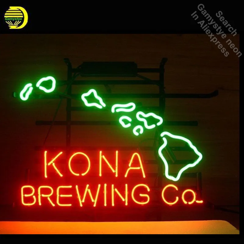 

Неоновая вывеска для Kon Brewing Art Неоновые лампочки вывеска ручной работы Настоящие стеклянные трубки Украсьте окна Знак фонарика Гараж Пивной бар Клуб