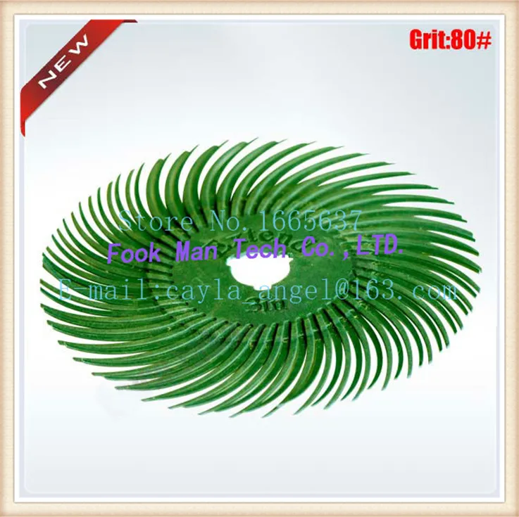 Free Shipping Jewelry Tools Fluorescent Green Color Grit 1000# 3 Inches 3M Radial Discs 50pcs/lot