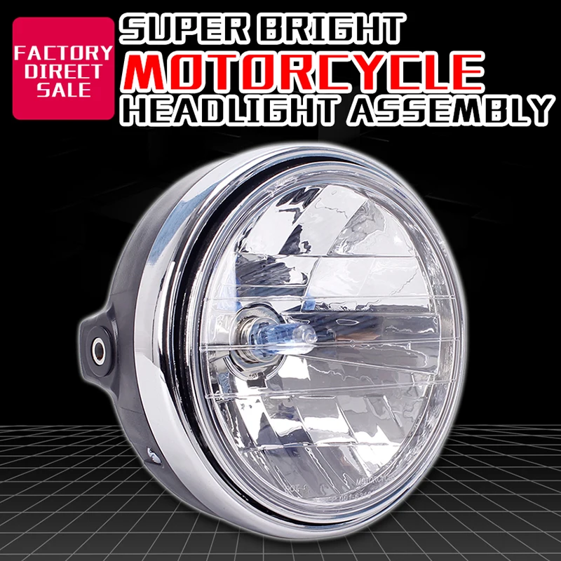 Front Headlamps Crystal Lamp assembly For Yamaha XJR400 Dolphins250 XJR Dolphins Motorcycle Accessories