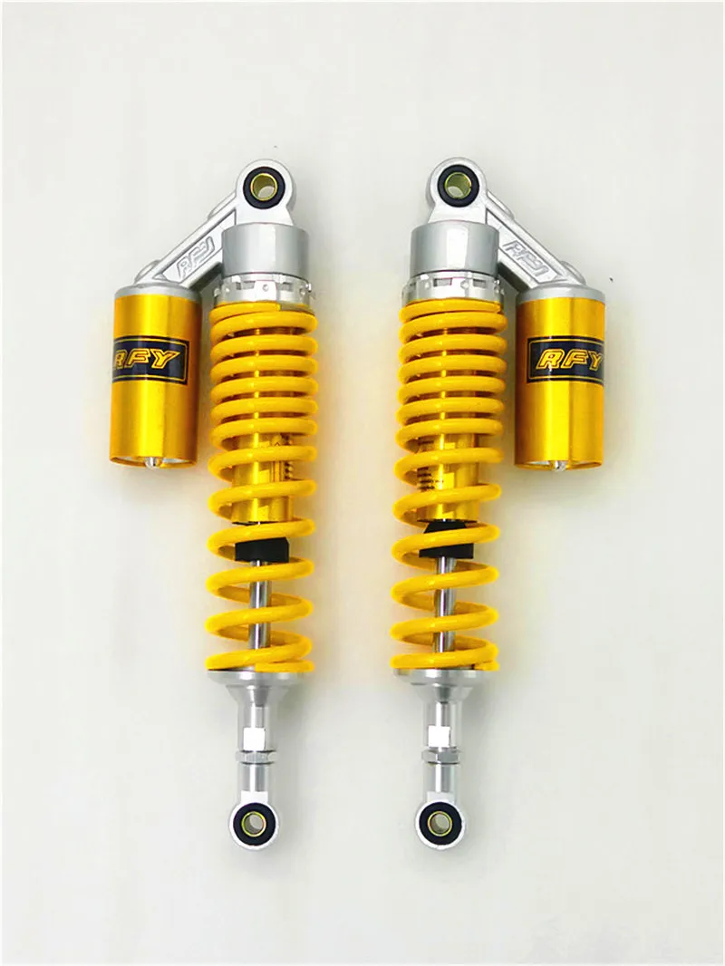 

340MM 8mm spring Motorcyc Shock Absorbers for BMW Pursang 250 TRIUMPH HINCKLEY BONNEVILLE T/100 SE Yamaha VMAX V-MAX gold yellow