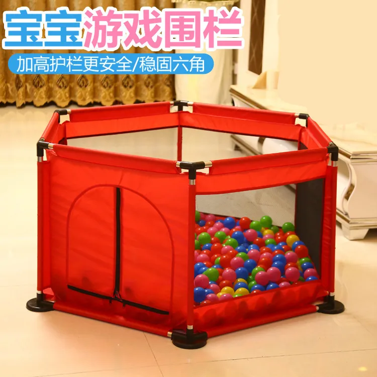 ใหม่ยกสุทธิเส้นด้าย Hexagonal Ball Pool Play รั้ว Playyard ของเล่นเด็กเต็นท์ในร่มกลางแจ้งเด็ก Playpens เด็กเต็นท์สำหรับเด็ก