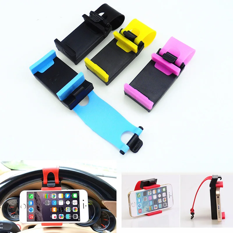 Universal car phone holder steering wheel clip bracket for Peugeot Mazda 2 3 5 6 CX5 CX7 CX9 Atenza Axela