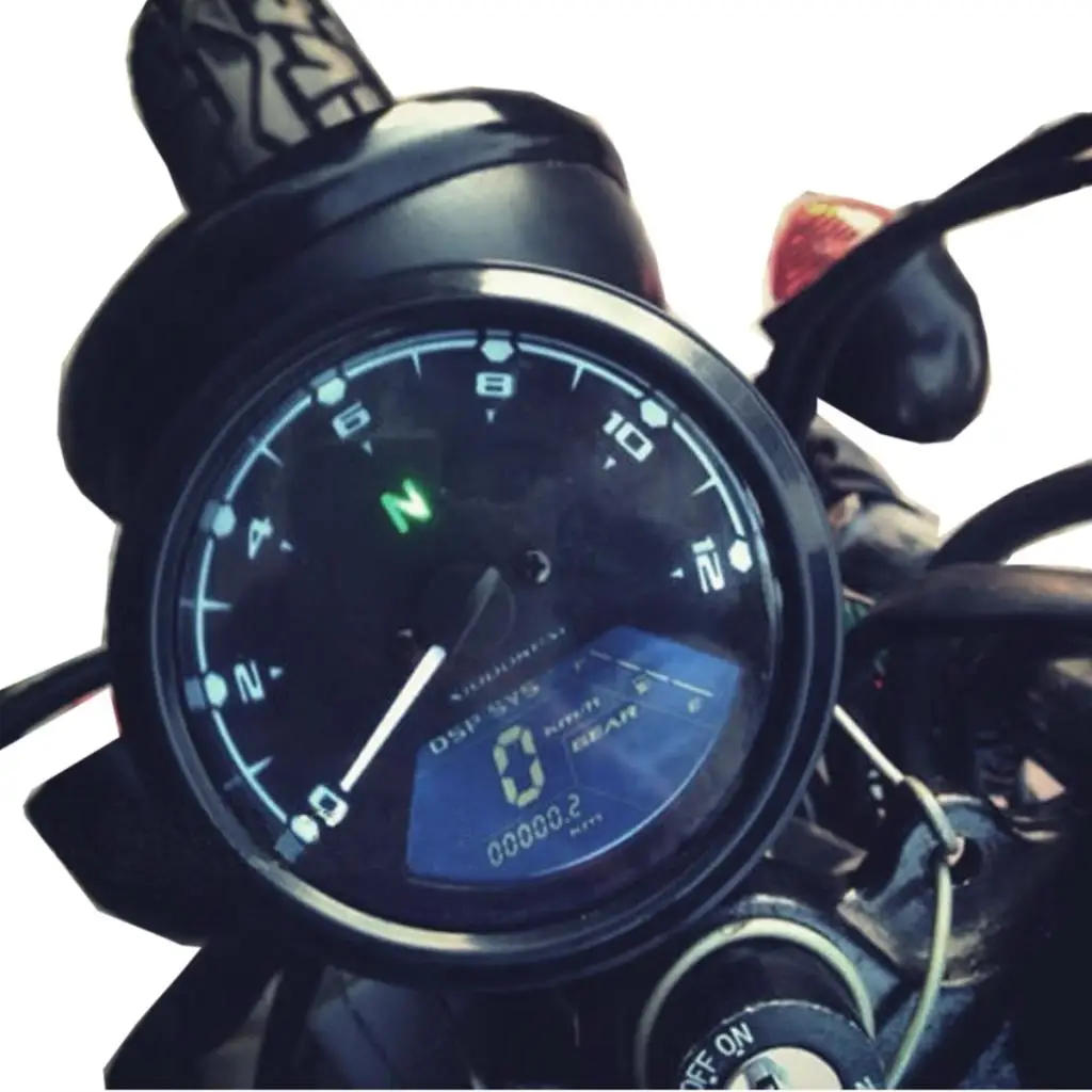 Motorcycle Meter LED Digital Tachometer Odometer Speedometer Oil Meter  For 1/2/4 Cylinder Multifunction Motorcycle Accessories