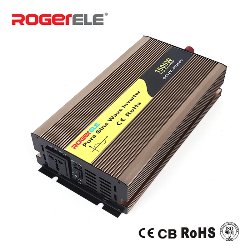 

1500W 12VDC/24VDC to 110VAC/220VAC Pure Sine Wave Inverter Charged From Battery