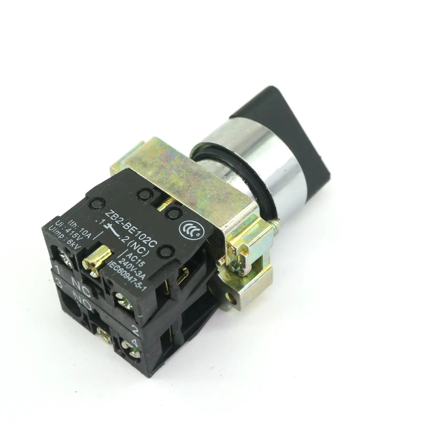 2 Position 1NO + 1NC Maintained Select Selector Switch Replacement Fits XB2BD25C