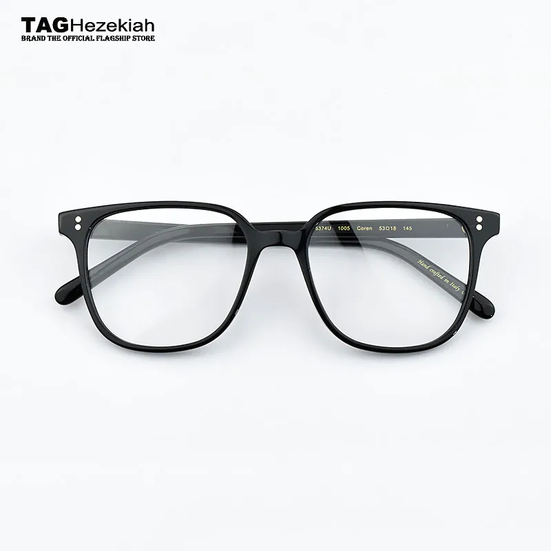 Vintage optical glasses frame Big box TT5374 reading glasses women and men eyewear frames Transparent myopia computer eye glasse