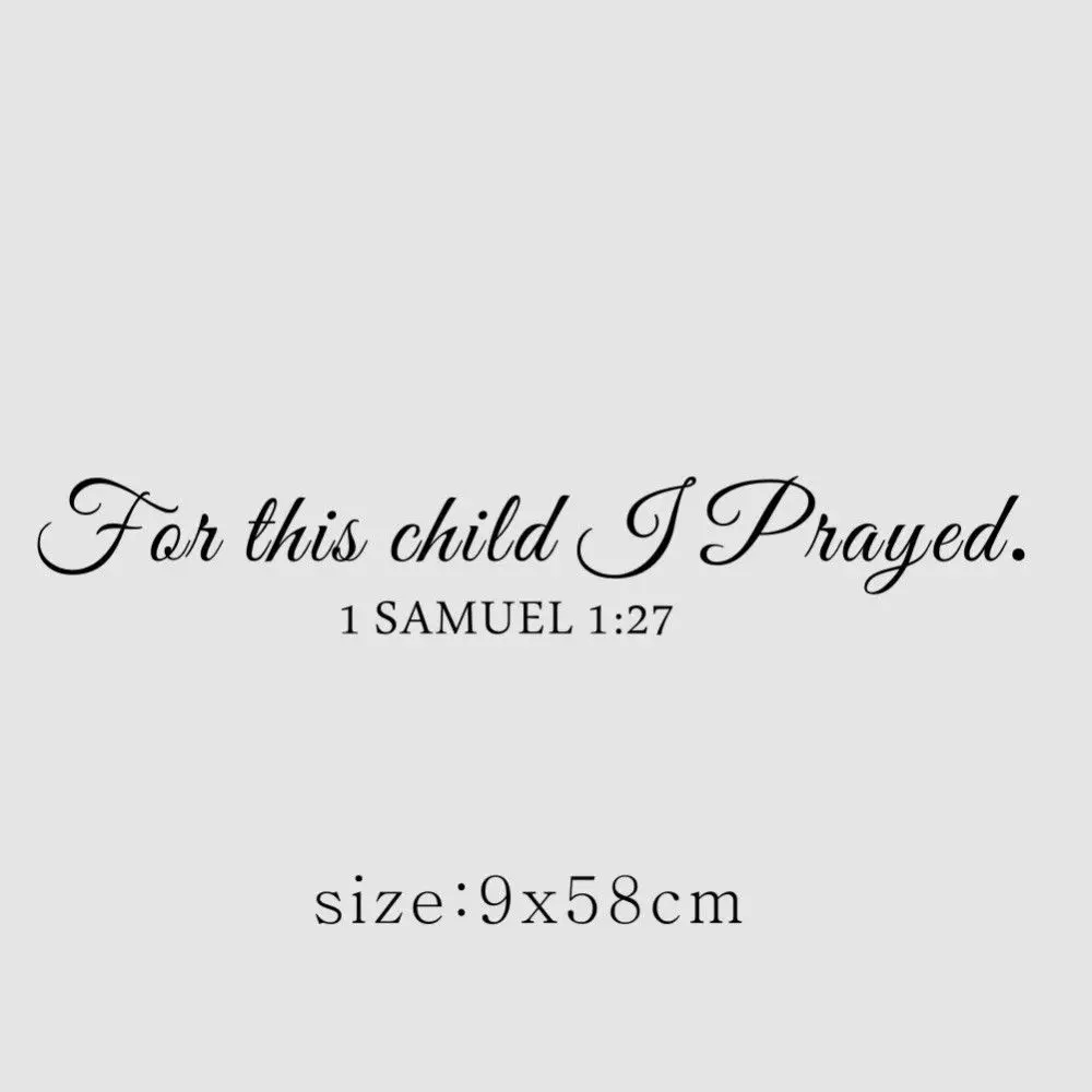 For This Child I Pray Samuel Q - Baby Nursery Quotes avis et prix