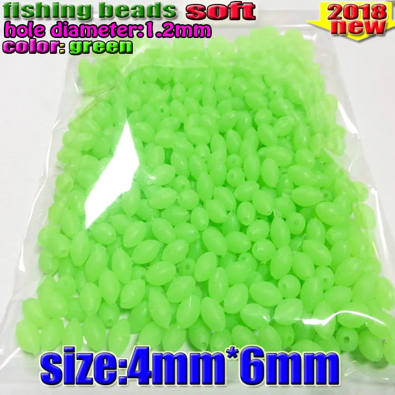 fihsing plastic luminous fishing beads glow in the dark 2*3 3*4----12*16mm more size choose