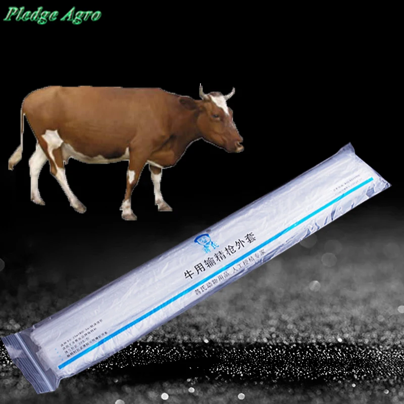 60pcs disposable cattle cow bovine artificial insemination gun catheter sleeve casing pasture ranch farm equipment farming tools