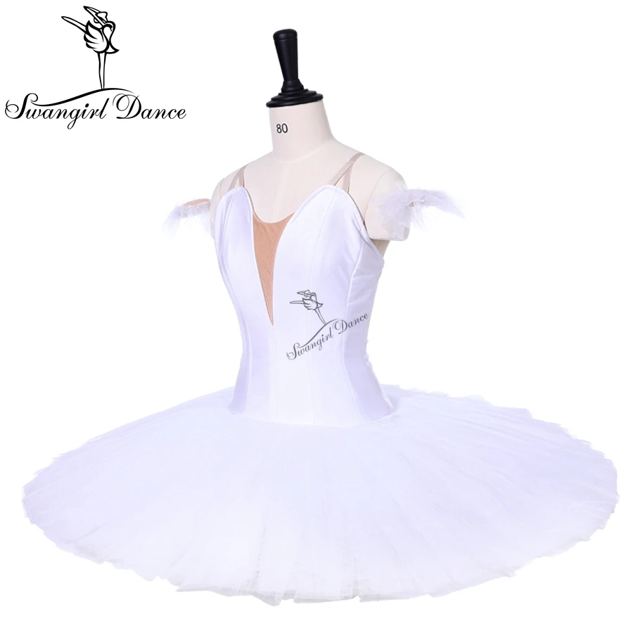 Adult White Porfessional Pancake Tutu Girls Swan Lake Black Ballerina Costumes Classical Peformance Tutu Dress BT9111F