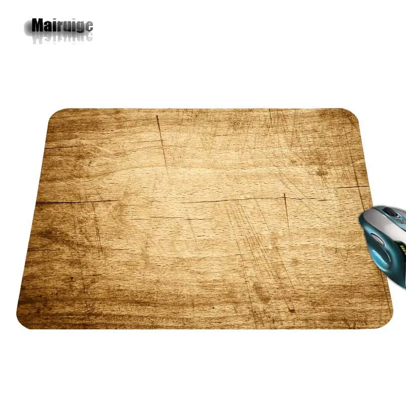 Wooden Floor Computer Mouse Pad Mousepads Radiation Decorate Your Desk Non-Skid Rubber Pad 220mmX180mmX2mm&250mmx290mmx2mm