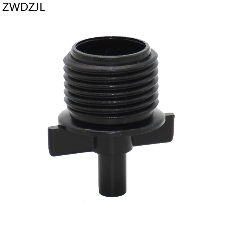 

100Pcs Male Thread 1/2 To 6mm Mist Nozzle Connector Garden 6mm Irrigation Nozzle Adapter