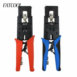 FATCOOL Multifunction RG58 RG59 RG6 F BNC RCA Coax Compression Connector Adjustable Tool Wire Cutter