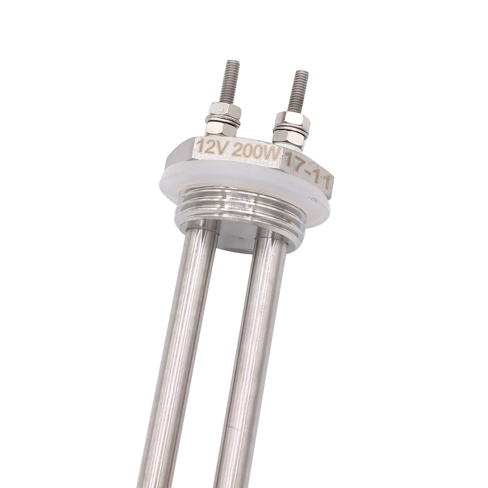 DERNORD 12 فولت 200 واط تيار مستمر سخان عنصر سخان أنبوبي سدادة لولبية مع 1 بوصة BSP الموضوع ل مدفأة تعمل بالطاقة الشمسية