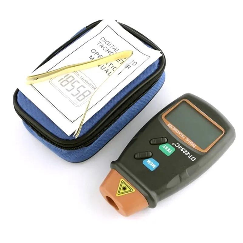 Tacômetro Digital a Laser Velocímetro do Motor Dt2234c