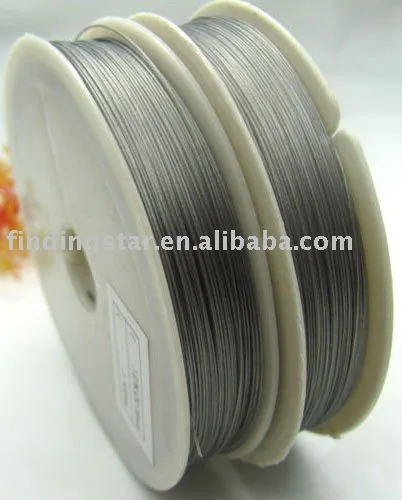 

3 ROLLS of Varies Silver Color Tiger Tail Beading wire 0.45mm for Jewelry Making M82