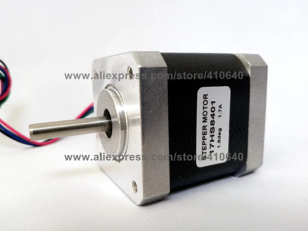 Nema17 스테퍼 모터 17HS8401 L48 mm1.8deg 1.7 A 52N.cm 3D 프린터 또는 3D 로봇 용 4 와이어 스텝 모터, 공장 배송 1 개