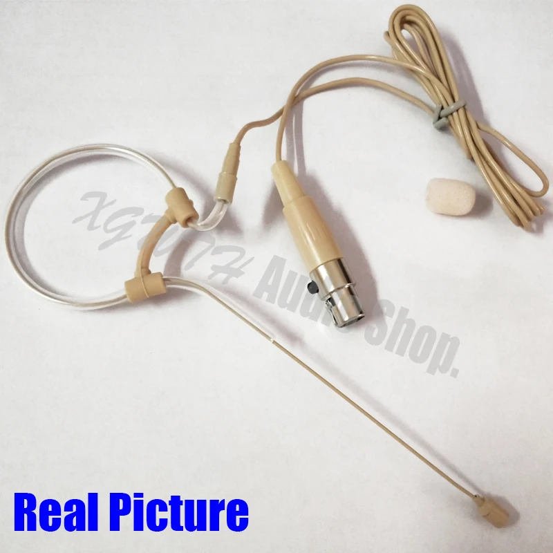 Skin Ear Hook Hanging Head Wearing Headset Condenser Microphone for Shure ULX, SLX, PGX, UT, KCX, BLX, GLX Wireless Mic