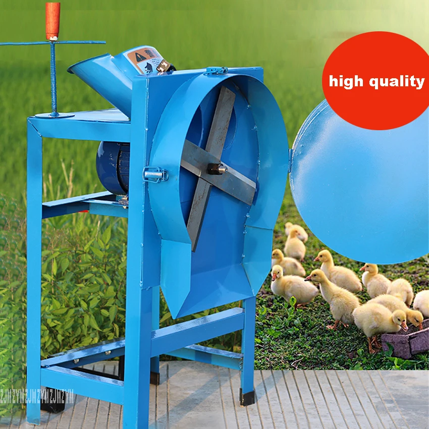 YK-6203 Agricultural Feed Processing Straw Silage Machine Electric Hay Cutter Household Hay Chaff Cutter Forage Crop Crusher