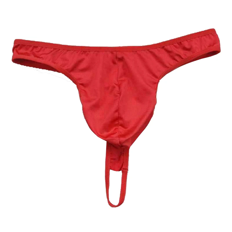 Low-Rise Sexy male thong and g-string men's Underwear withpenis ring design image 2