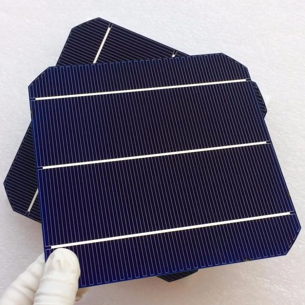 6.45W/pc mono solar cell Newest Double-side 156mm Monocrystalline Mono Silicon Solar Cell New high efficiency Grade A